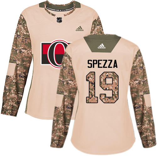 Adidas Senators #19 Jason Spezza Camo Authentic Veterans Day Women's Stitched NHL Jersey